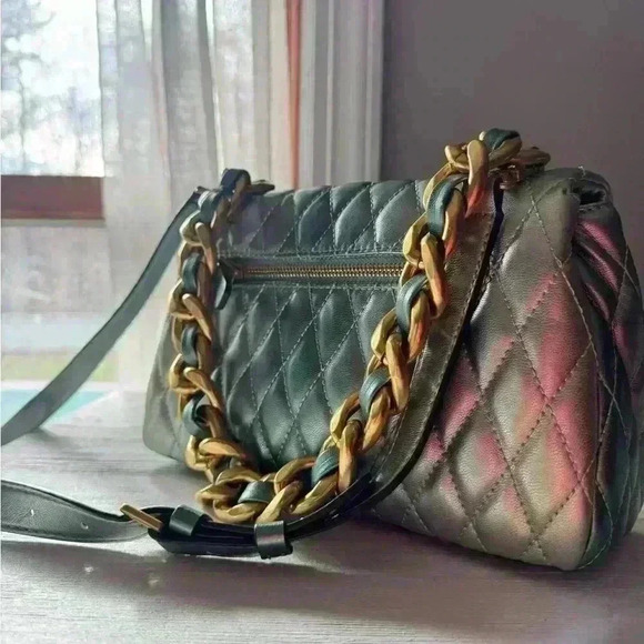 GUESS Dema Double Compartment Small Ombre Convertible Crossbody - Picture 4 of 5